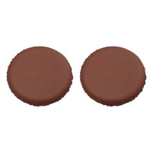 Lot de 2 housses de coussin imperméables marron pour tabouret de bar, convient aux tabourets de 28 à 33 cm.
