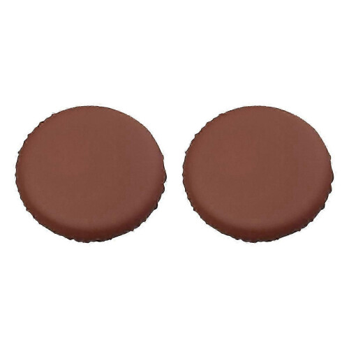 2pcs Brown Waterproof Bar Stool Cushion Covers, Fit 28-33cm