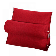 Almohada ergonómica en forma de cuña para lectura, soporte cervical ajustable, cojín suave para la espalda, ideal para cama, sofá u oficina.