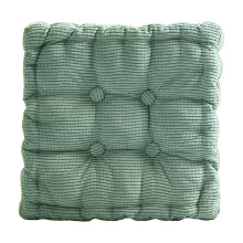 Coussin de sol, tapis oreiller en velours côtelé 40 x 40 cm, tapis de méditation tatami pour salon, balcon ou salle de bain