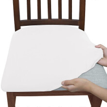 Fundas elásticas para sillas de 42x42 cm – Fundas lavables y extraíbles para sillas de comedor y banquetes.