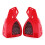 Motorcycle Brush Bar 7/8" Universal Handguard Scooter Red 1
