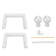 Molde para jarrones de resina en forma de U - Silicona reciclable, fácil desmolde para manualidades DIY con soporte de plástico para jarrones