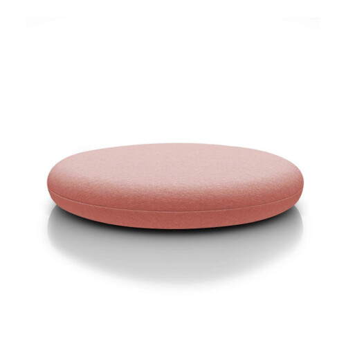Cuscino rotondo rosa in memory foam, con fodera sfoderabile e lavabile, morbido cuscino per sedia da ufficio/sala da pranzo.