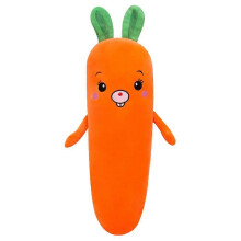 Cuscino decorativo a forma di carota pasquale in peluche, morbido cuscino da abbracciare, giocattolo imbottito, regalo per bambini