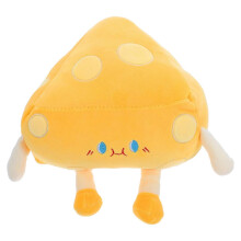 Peluche de queso, almohada de juguete, 20x10cm, amarillo