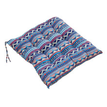 Thick Tufted Square Chair Cushion 16"x16" with Ties, Seat Pad for Dining, Kitchen, Office