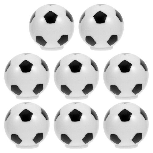 8Pcs Football Drawer Knobs Plastic Cabinet Pulls Soccer Handles for Kitchen Bathroom Wardrobe