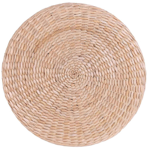 40cm Handwoven Round Straw Seat Cushion Mat
