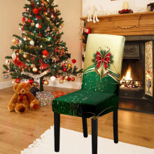 Liquidación Navidad: Fundas Tpzfurit para sillas, poliéster lavable, estampados festivos, ajuste universal sillas comedor