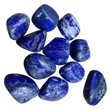 Ensemble de 10 pièces de décoration intérieure en pierre naturelle de lapis-lazuli bleu