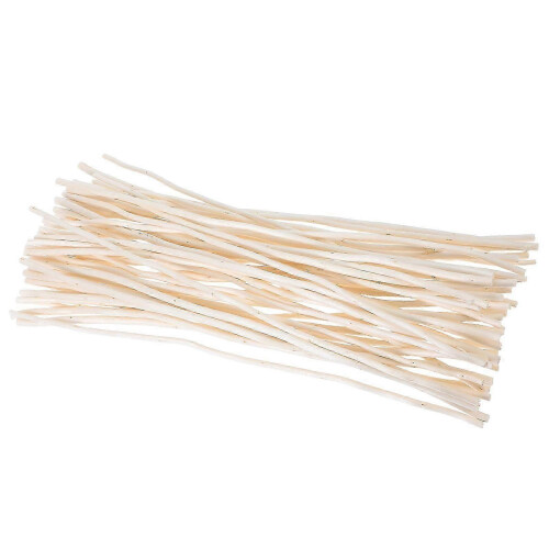 50Pcs Beige Dried Curly Willow Branches for DIY Wood Stems