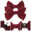 4Pcs Dark Red Bow Shoe Clips for Pumps, Removable Shoe Accessories 3