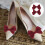4Pcs Dark Red Bow Shoe Clips for Pumps, Removable Shoe Accessories 5