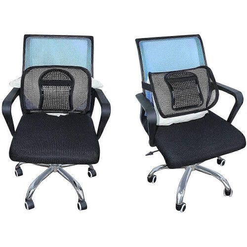 Mesh Lumbar Support for Office Chair, Elastic Strap Back Rest for Car Seat 2