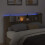 VidaXL vidaXL Storage Headboard with LED Sonoma Oak Engineered Wood 4