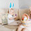 Easter Festive Square Sofa Cushion Cover 45x45cm Polyester Multicolor Print 5