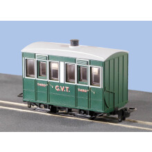 PECO GR-500 4 Wheel Enclosed Side Coach Glyn Valley Tramway OO9 Gauge