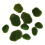 10 Pcs Artificial Moss Rocks Miniature Figurine for Terrariums Crafts 3
