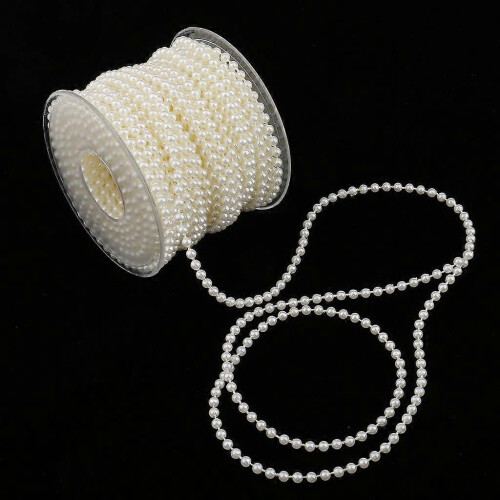 40M Mixed Color Pearl Beads String Roll for Party Garland Flower 2