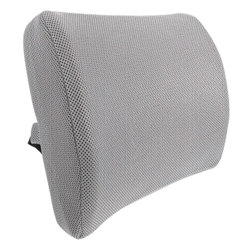 Grey Lumbar Support Cushion 34x31cm for Reading, Simple Design, 1 Piece 1