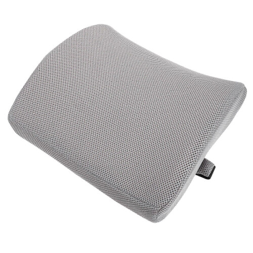Grey Lumbar Support Cushion 34x31cm for Reading, Simple Design, 1 Piece 2