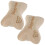 Beige Car Neck Pillow 2Pcs for Driving Seat Support 5