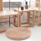 40cm Handwoven Round Straw Seat Cushion Mat 2