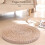 40cm Handwoven Round Straw Seat Cushion Mat 3