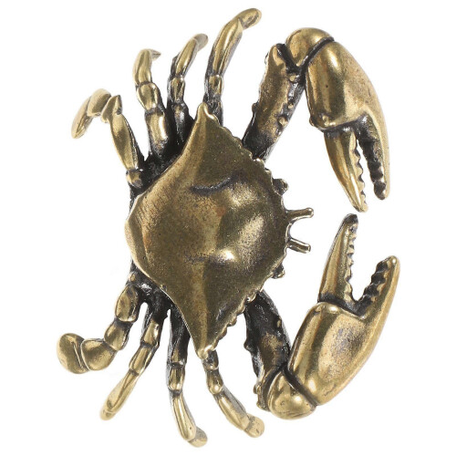 Unique Brass Crab Door Handle Nautical Drawer Pull Coastal Beach Decor 1