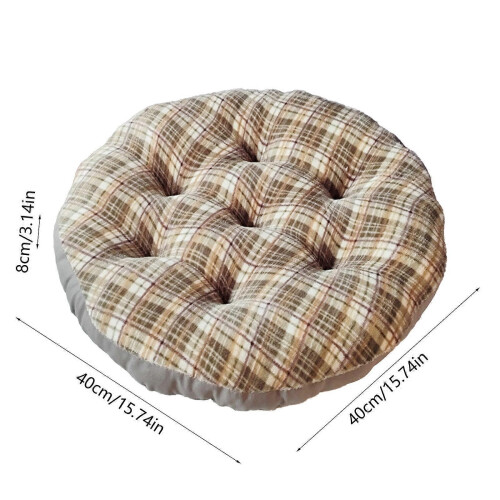 16-Inch Thickened Cushion Chair Bench Round Tatami Mat – Comfortable & Versatile Seating Solution 2