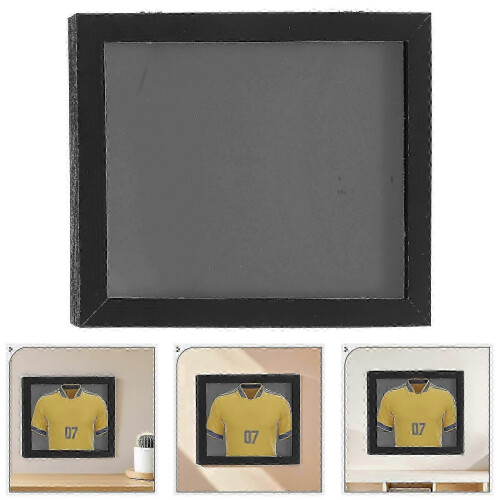 Vetrina in legno per maglie da calcio con coperchio trasparente e supporto. 2