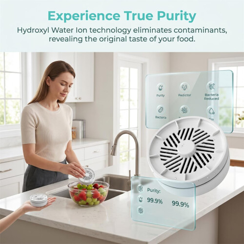 Vortex Fruit and Vegetable Washer, Wireless Fruit and Vegetable Washin 1