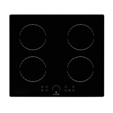 VIIB Induction Hob 60cm, 4 Zone Electric Cooktop, 7000W Built-In Hob, Touch Control, Booster, Timer, Child Lock, Auto Shut-Off, Black Glass – Circle