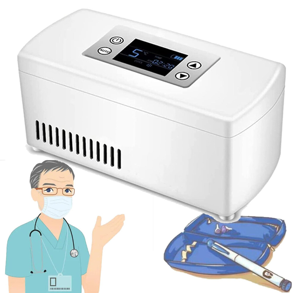Saclmd Portable Insulin Cooler,Insulin Cooler Case,Portable Mini Medicine Ref