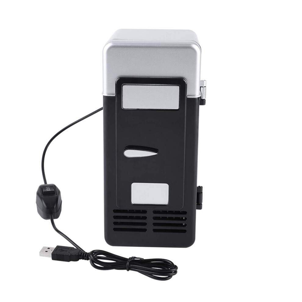Faceuer Mini Fridge, Drinks Beverage Cans Refrigerator And Heater Mini Usb Fri
