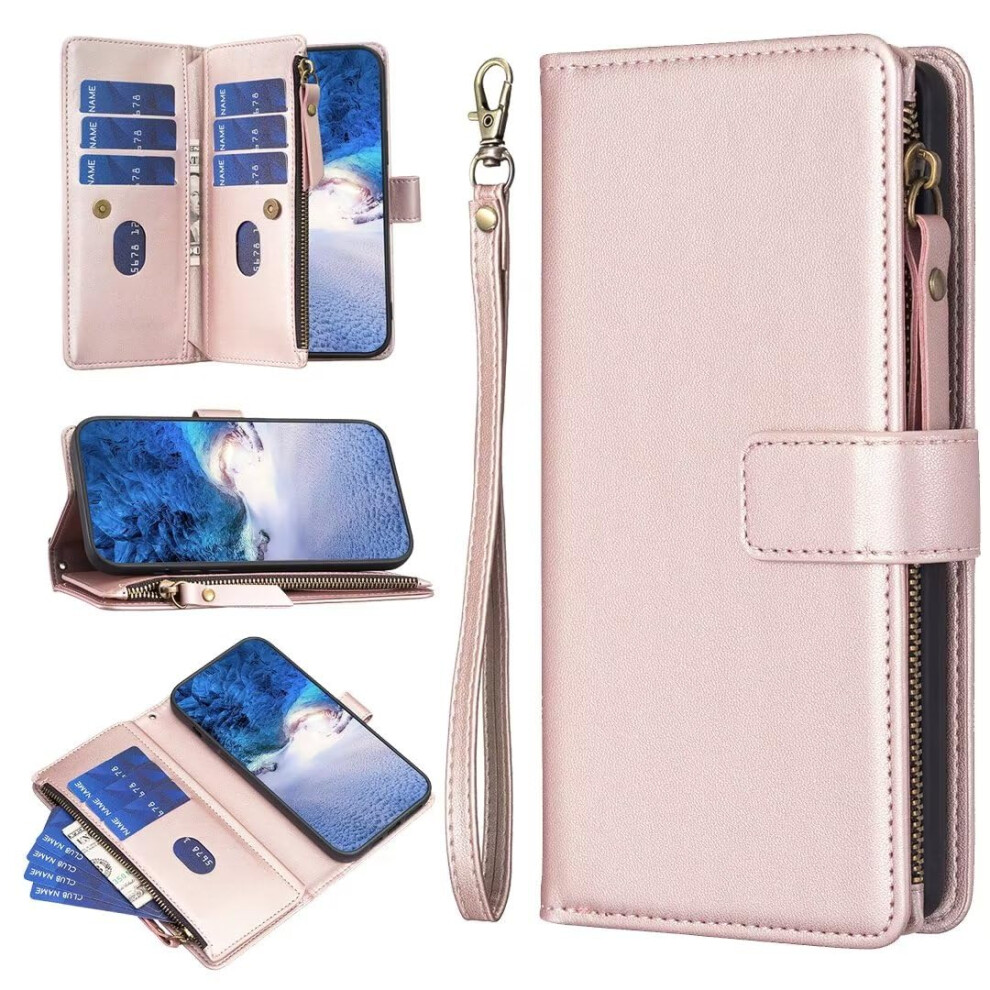Iphone 13/Iphone 14 Case, Book Flip Folio Zipper Premium Wallet Phone 5007197806717