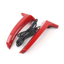 Motorfiets Zadeltas Achterzijde LED Indicator Run Turn Remlichten voor Indian Challenger Chieftain Pursuit Rood