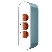 2.5G High Speed Ethernet Splitter 1 PoE in Multi-Port Out Network Type-C Power Plug & 3Ports