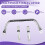 Motorcycle Multifunctional Lever Child Safety Grab Bars Navigation Bracket Storage Hook Bracket for  GTS300 Silver 2