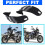 Accessori Moto Estensioni Paramani Parabrezza per  V85TT V 85 TT 2019-2023 Nero 3
