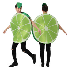(Limette, Einheitsgröße) Tranche de Citron Cosplay Kostüm, Erwachsene
