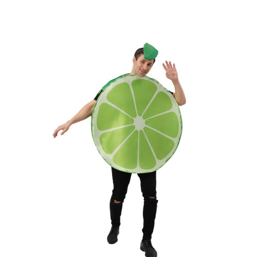 (Limette, Einheitsgröße) Tranche de Citron Cosplay Kostüm, Erwachsene 1