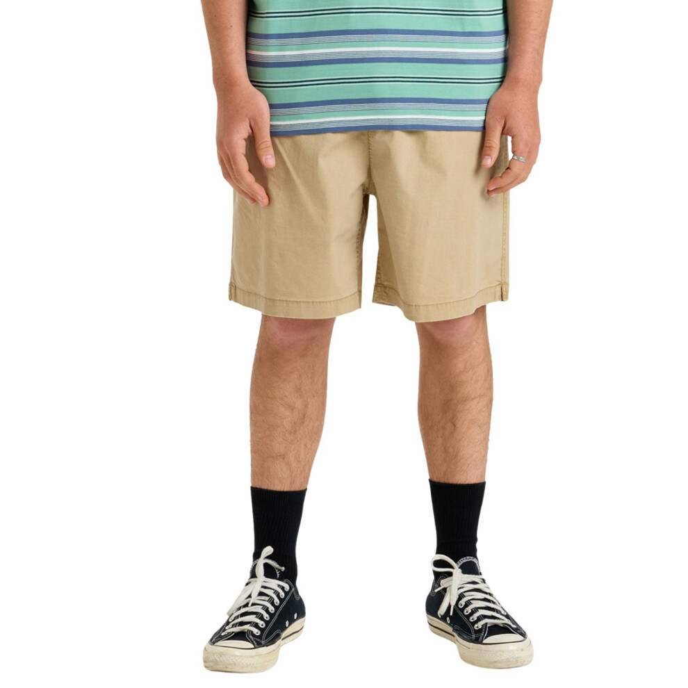 Quiksilver (Xl, Khaki) Mens Taxer 18" Sweat Shorts