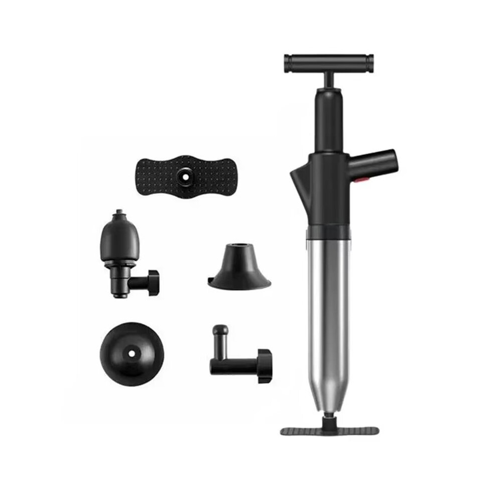Toilet Clogged Unclogging Device Pipe Plunger High Pressure Drain Plunger For Dredge Clog Bath Toilet Sink Bathtub 6032814018456