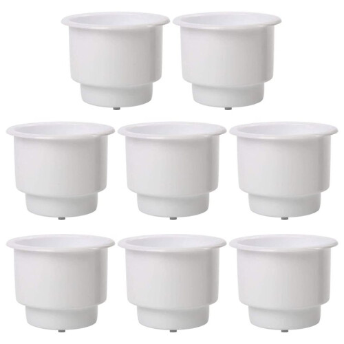 Supporto per Bicchieri In Plastica da 8 Pezzi, Inserto per Bicchieri, Slot per Bicchieri D'Acqua con Drenaggio per Barca, Auto, Marina, , Ecc.