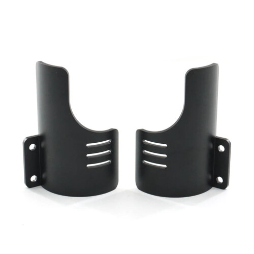 Motorcycle Front Fork Guards Dust Protection Lower Fork Leg Deflector Shield for  Touring CVO Road Glide ST Black 1