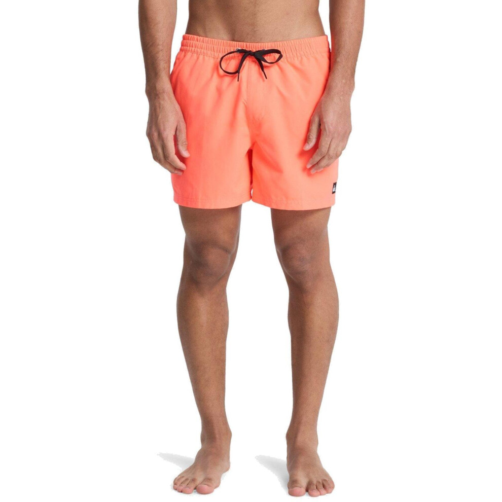 Quiksilver (M, Fiery Coral) Mens Everyday Solid 15" Swim Shorts