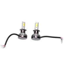 2Pcs 1400W LED Headlight Bulbs Conversion Kit FOG Driving Light Hi-Low Lamps DRL 6000K White-Plug and (H3)
