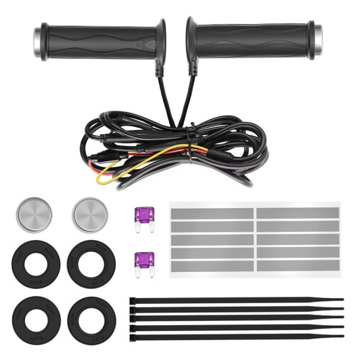 12V Motorcycles Heated Grips Waterproof Adjustable Temperature Control Handlebar